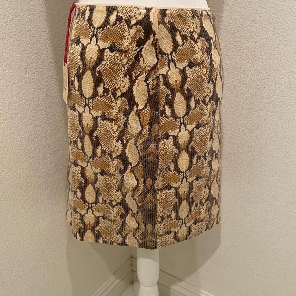 NWT RAGA Two Piece Slither Snake Print sequence set Cropped Tank & Pencil Skirt  - Picture 7 of 13